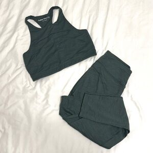 Outdoor Voices Women's Dark Green Matching Set